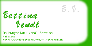 bettina vendl business card